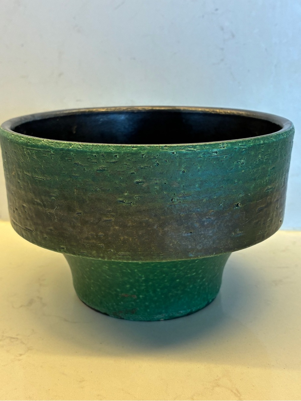 Vintage West German potter planter 4 in height  x 6 inches openning
